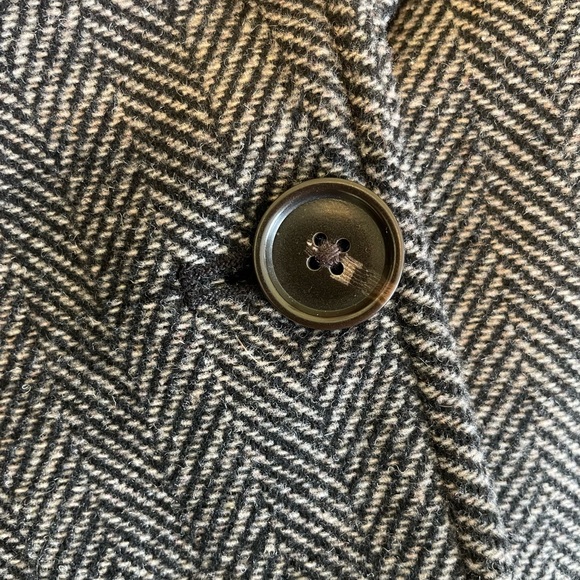 Abercrombie & Fitch wool blend herringbone Dad coat - Picture 3 of 6